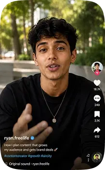 Creator video content